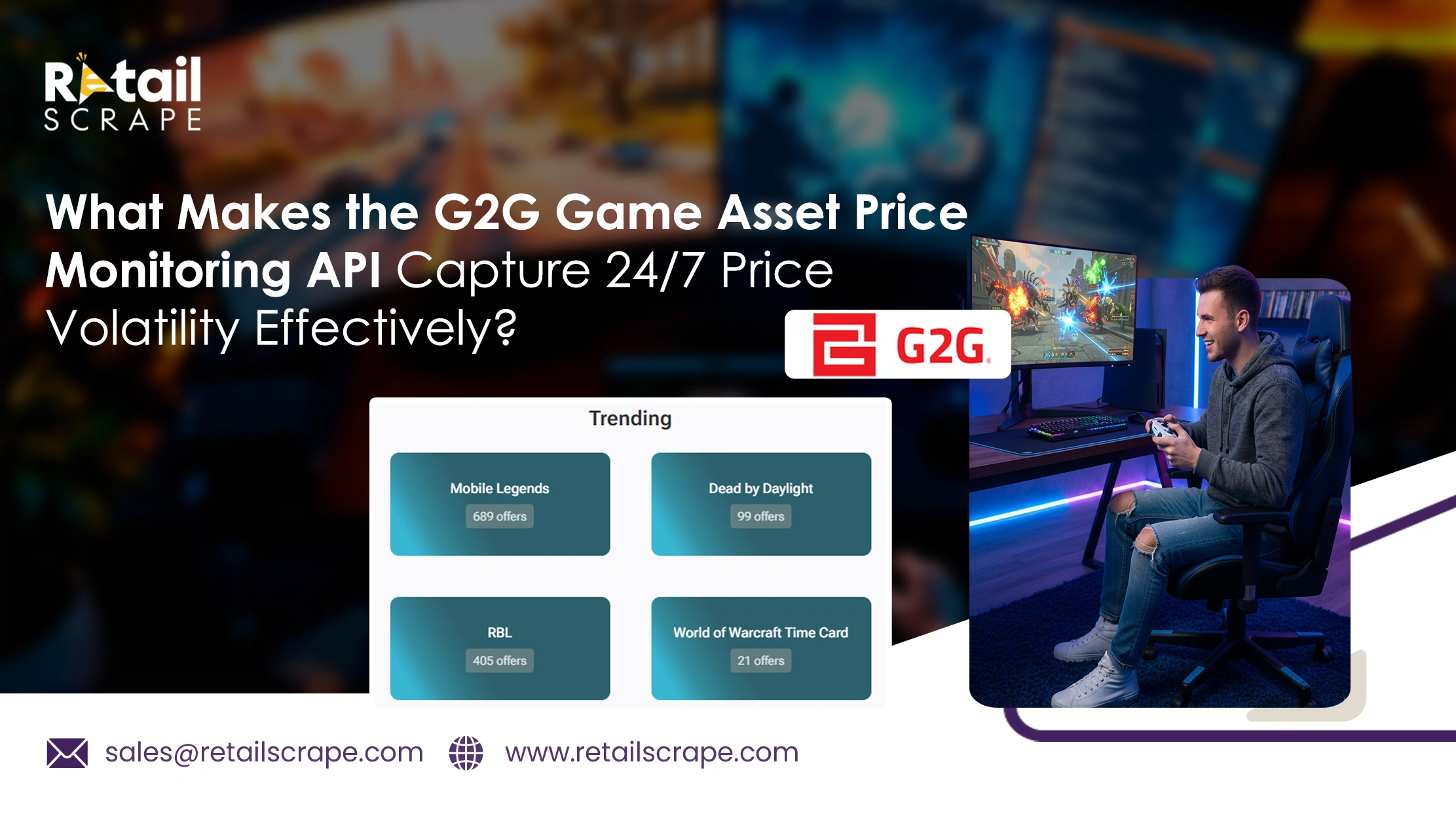 What Makes the G2G Game Asset Price Monitoring API Capture 24/7 Price Volatility Effectively?