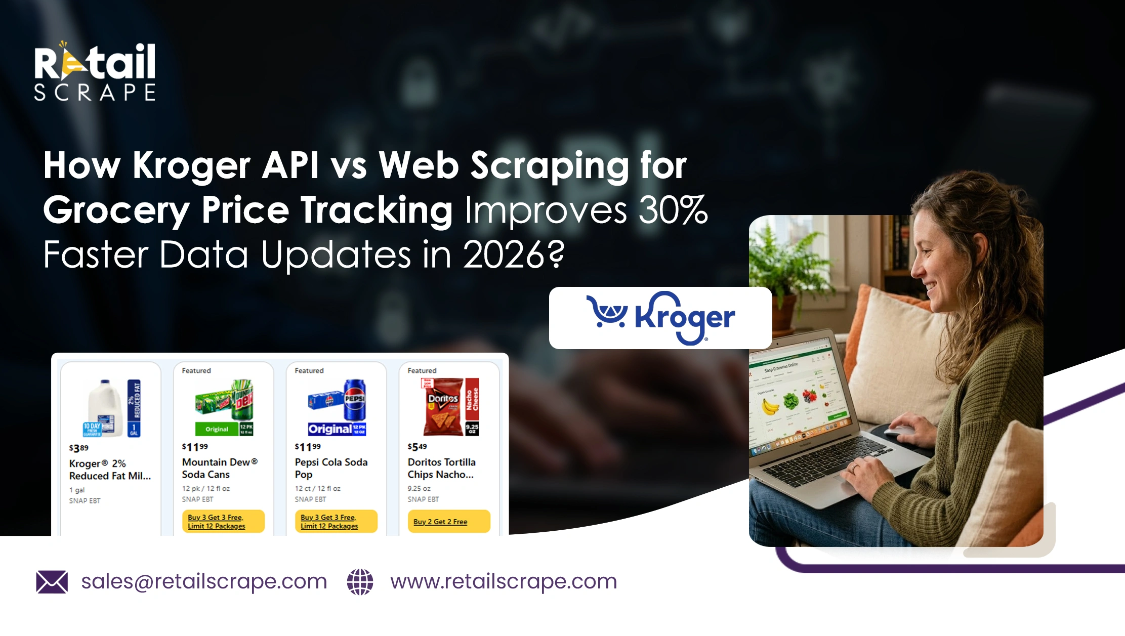 How Kroger API vs Web Scraping for Grocery Price Tracking Improves 30% Faster Data Updates in 2026?