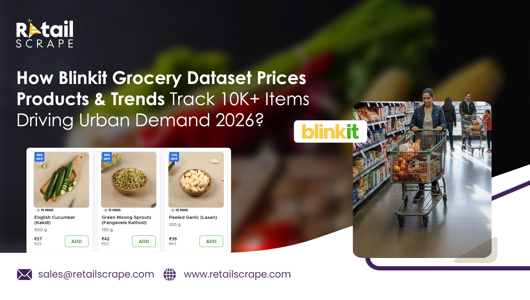 How Blinkit Grocery Dataset Prices Products & Trends Track 10K+ Items Driving Urban Demand 2026?  