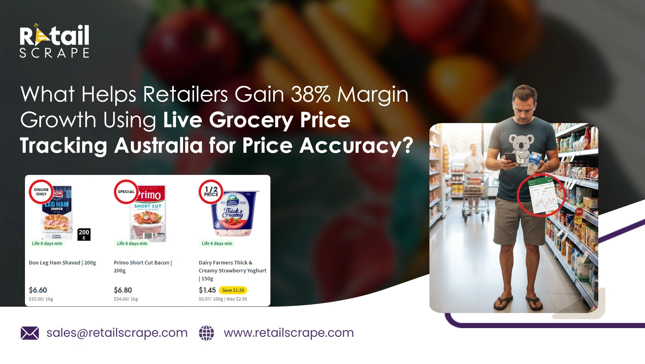 What Helps Retailers Gain 38% Margin Growth Using Live Grocery Price Tracking Australia for Price Accuracy?  
