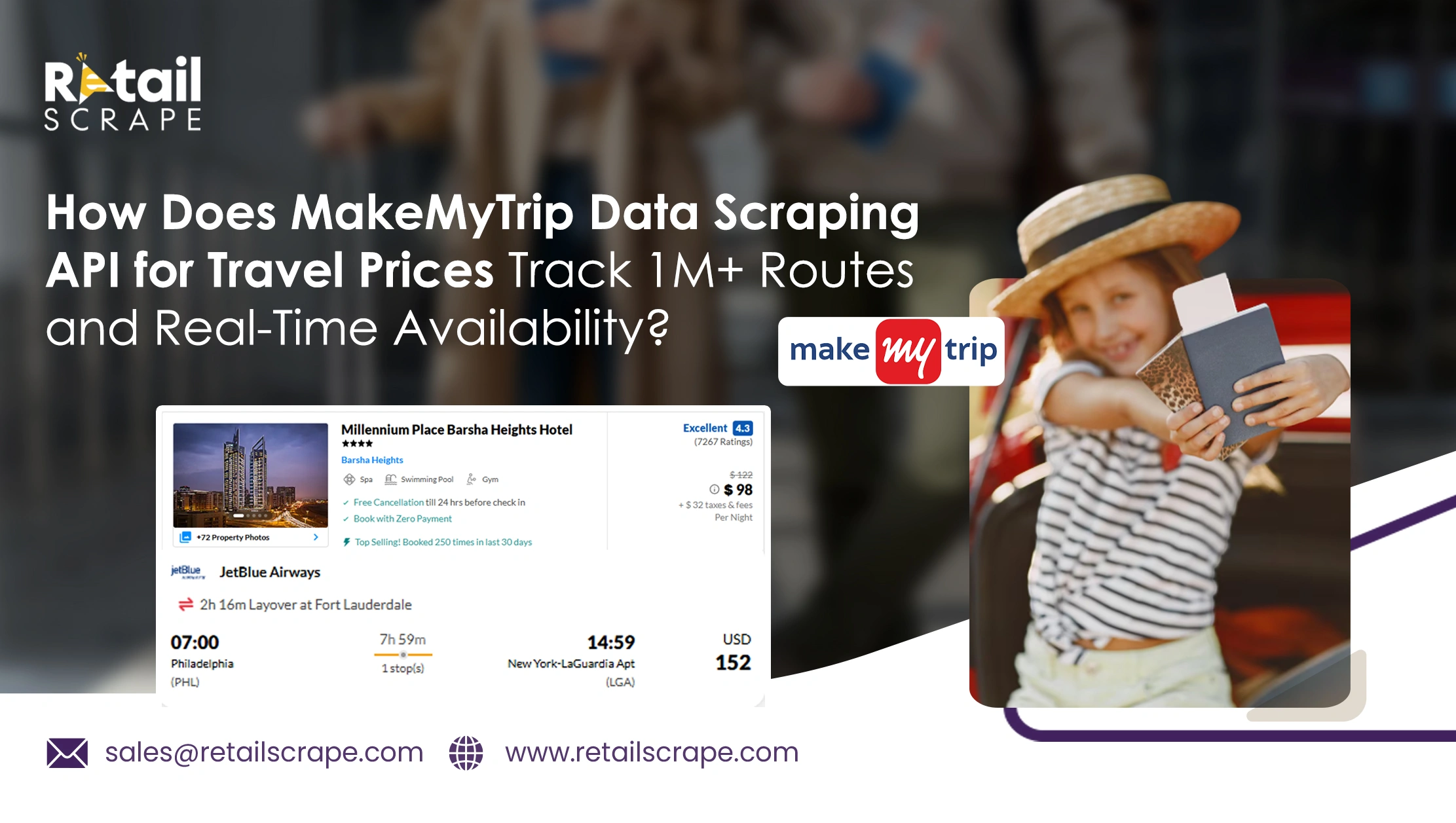 How Does MakeMyTrip Data Scraping API for Travel Prices Track 1M+ Routes and Real-Time Availability?