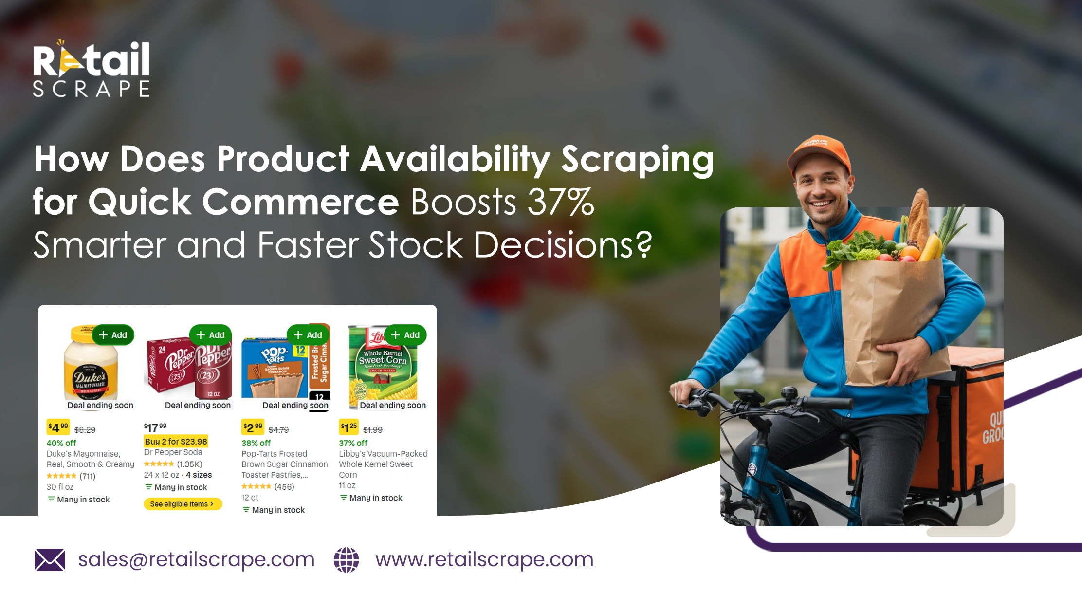 How Does Product Availability Scraping for Quick Commerce Boosts 37% Smarter and Faster Stock Decisions?  