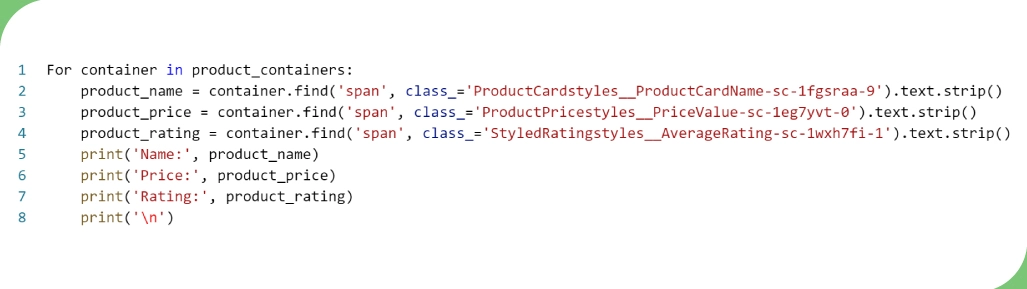 Extract-Product-Data