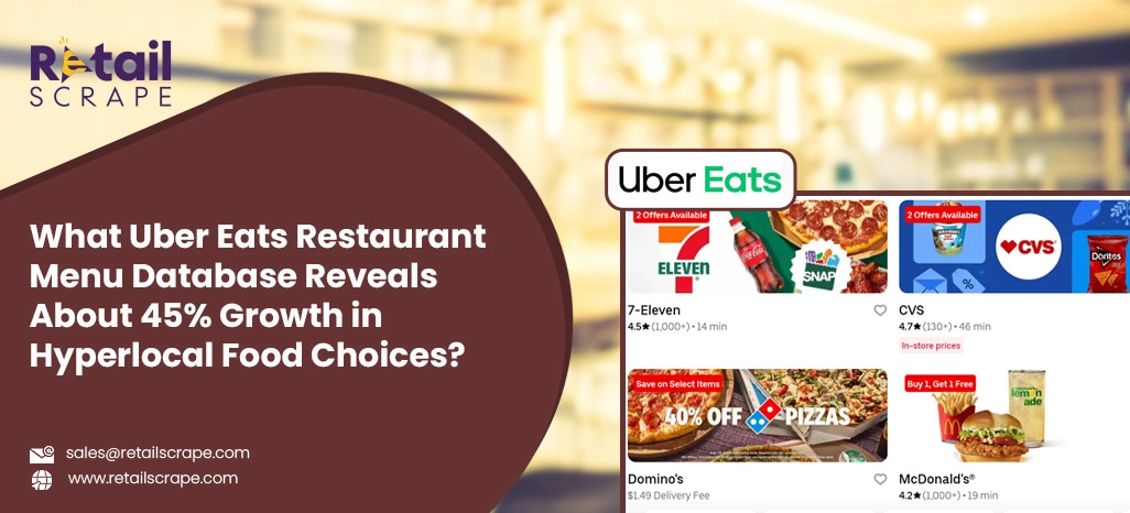 What Uber Eats Restaurant Menu Database Reveals About 45% Growth in Hyperlocal Food Choices?