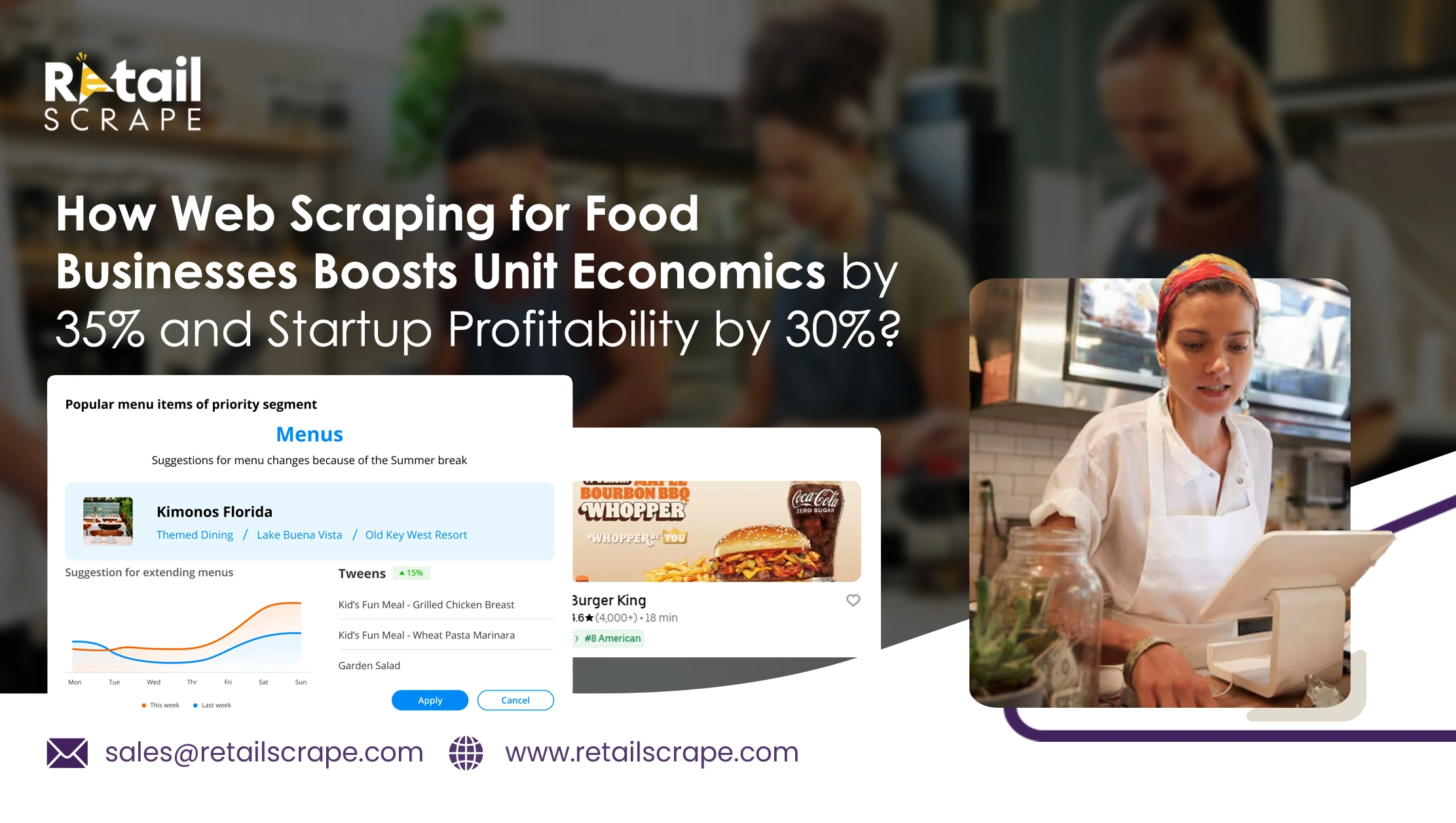 How Web Scraping for Food Businesses Boosts Unit Economics by 35% and Startup Profitability by 30%?