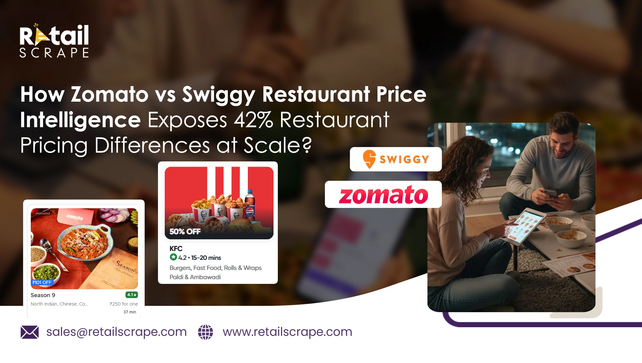 How Zomato vs Swiggy Restaurant Price Intelligence Exposes 42% Restaurant Pricing Differences at Scale?  