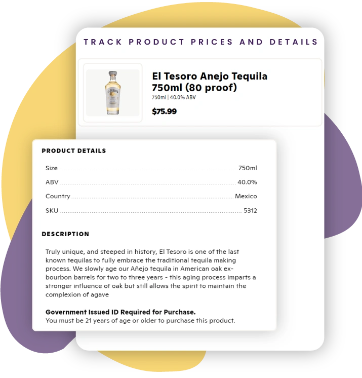 Extract Data from Liquor