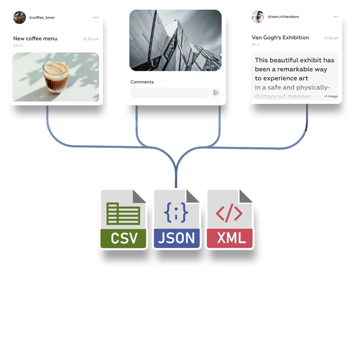 Flexible-Social-Media-Data-Export-Options